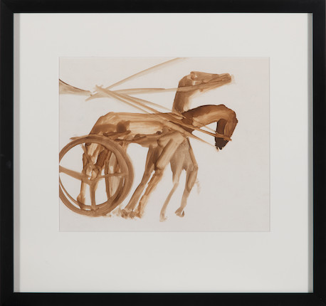 Sidney Nolan (1917-1992) Iliad, The Horses of Patroclus, 1955-56 image 1