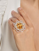 Thumbnail of KATIQUES CITRINE, WHITE SAPPHIRE AND DIAMOND 'SUNFLOWER' RING image 3
