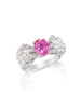 Thumbnail of PADPARADSCHA SAPPHIRE AND DIAMOND RING image 1