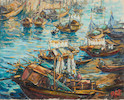 Thumbnail of Ng Po Wan (Wu Buyun) (1905-2001) Fishing Port image 1