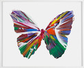 Thumbnail of Damien Hirst (B. 1965) Untitled (Butterfly Spin Painting) image 1