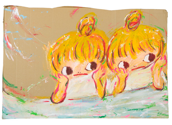 Ayako Rokkaku (B. 1982) Untitled, acrylic on cardboard, 66 x 97.5 cm image 1