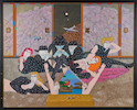 Thumbnail of Key Hiraga (1936-2000) Scenery with Taikan Sensei image 2