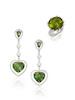 Thumbnail of PERIDOT AND DIAMOND RING, AND PAIR OF GEM-SET AND DIAMOND EARRING (2) image 1