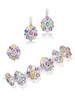 Thumbnail of ADLER MULTI-COLOURED SAPPHIRE AND DIAMOND BRACELET, RING AND EARRING SUITE (3) image 1
