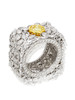 Thumbnail of FANCY INTENSE YELLOW DIAMOND AND DIAMOND RING image 4