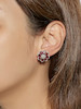 Thumbnail of PAIR OF RUBY AND DIAMOND 'FLOWER' EARRINGS image 2