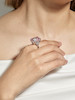 Thumbnail of MIKIMOTO KUNZITE AND DIAMOND RING image 3
