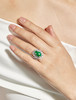 Thumbnail of JADEITE AND DIAMOND RING image 2
