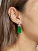 Thumbnail of PAIR OF JADEITE AND DIAMOND PENDENT 'BELL' EARRINGS image 2