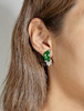 Thumbnail of PAIR OF JADEITE AND DIAMOND 'AUSPICIOUS MELON' EARRINGS image 2