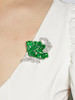 Thumbnail of JADEITE AND DIAMOND 'LOTUS FLOWER AND MANDARIN DUCK' BROOCH image 2
