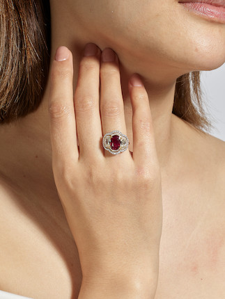 RUBY AND DIAMOND RING image 2