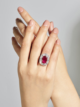 IMPORTANT RUBY AND DIAMOND RING image 4