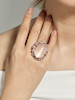 Thumbnail of CAT'S EYE MOONSTONE, COLOURED SAPPHIRE AND DIAMOND 'RIBBON' RING image 3