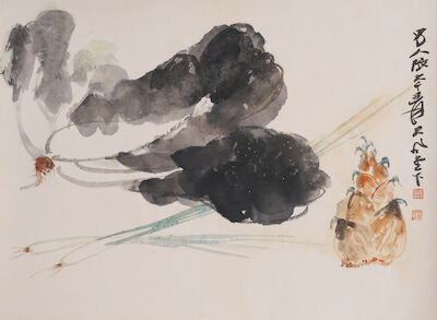 ZHANG DAQIAN (1899-1983) Spring Vegetables