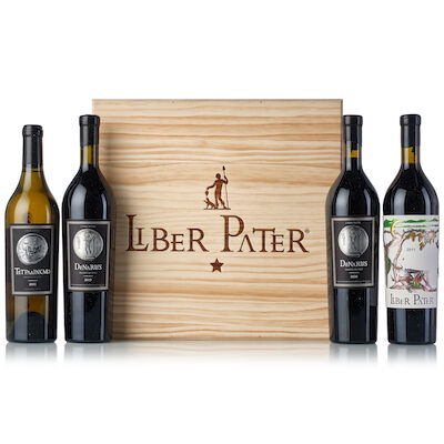Liber Pater and Denarius Collection Case (4x 750ml) | Exclusive Experience (for 2 Guests) Liber Pater, 2011 (1 ) Denarius, 2019 (1 ) Denarius, 2020 (1 ) Tetradrachm, 2021 (1 )